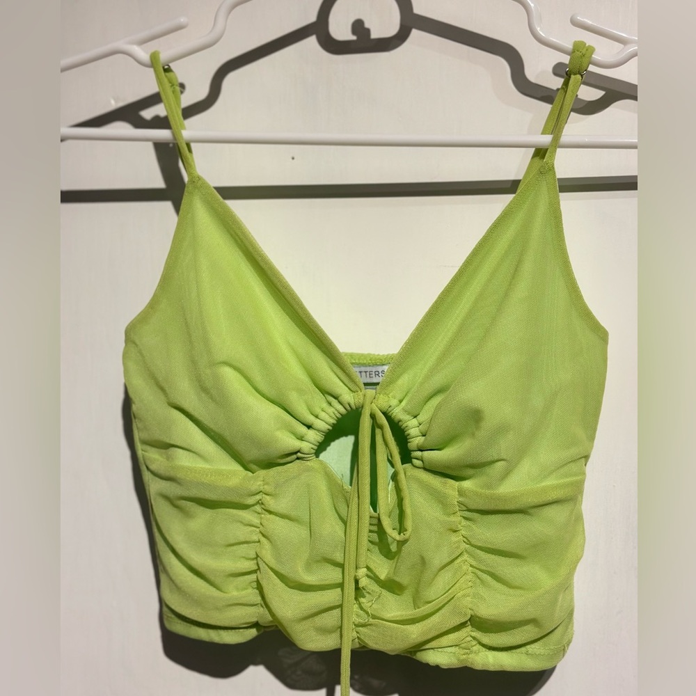 URBAN OUTFITTERS NEON GREEN SHIRT SIZE SMALL